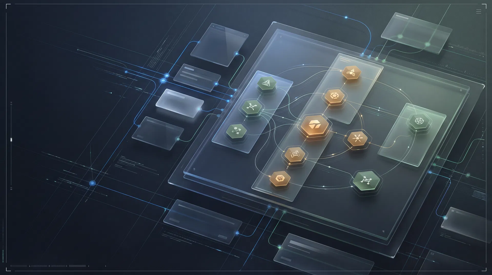 Схема маршрутов между треками программы